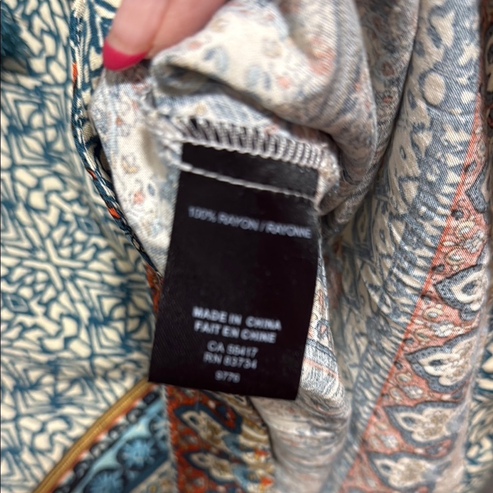 Carre Noir  Bohemian Patterned Dress with Tassels - Picture 5 of 6
